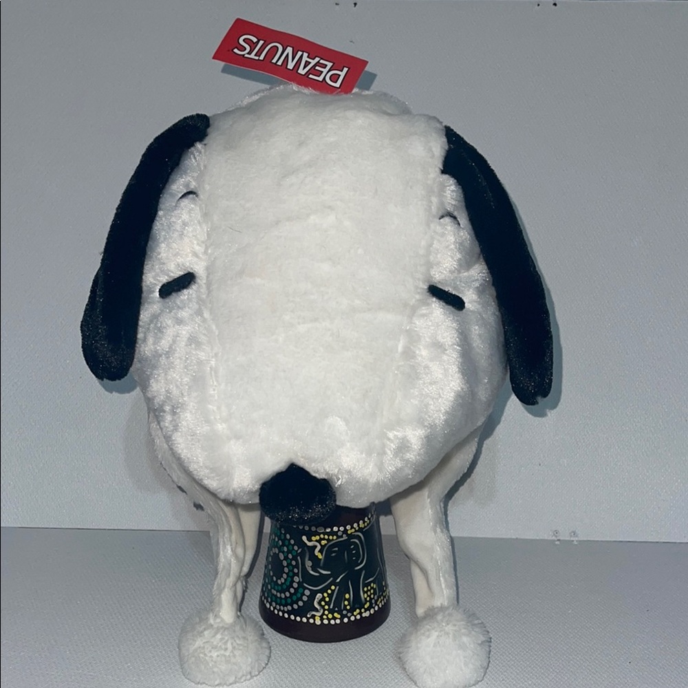Peanuts Snoopy Plush with Black and White Fur NWT